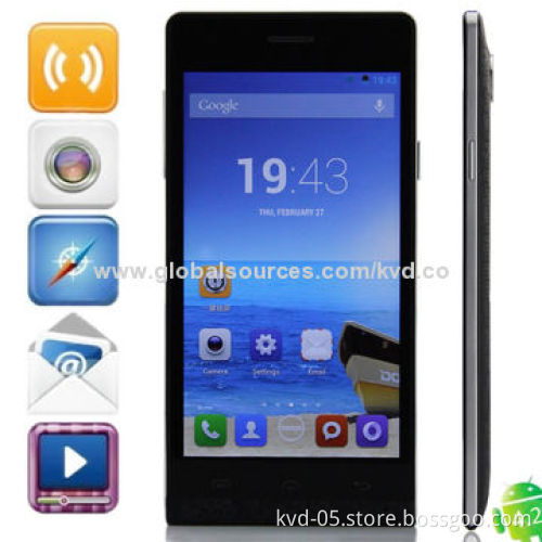 GPS Phones with Satellite Navigation GPS Chip Built-in, Supports A-GPS and Android 4.4 Quad-core